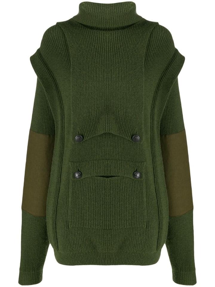 Stella Mccartney Layered Pocket Jumper - Green