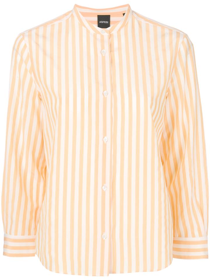 Aspesi Striped Shirt - Yellow & Orange