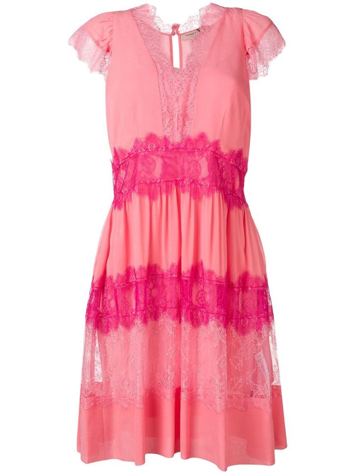 Twin-set Mini Lace Dress - Pink