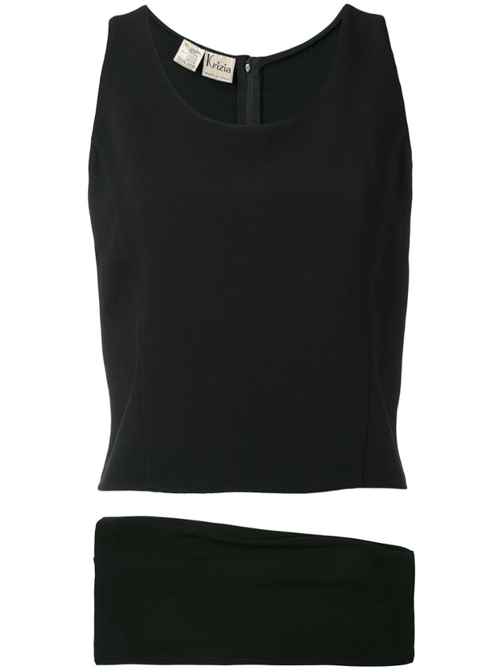 Krizia Vintage 1970's Co-ord Set - Black