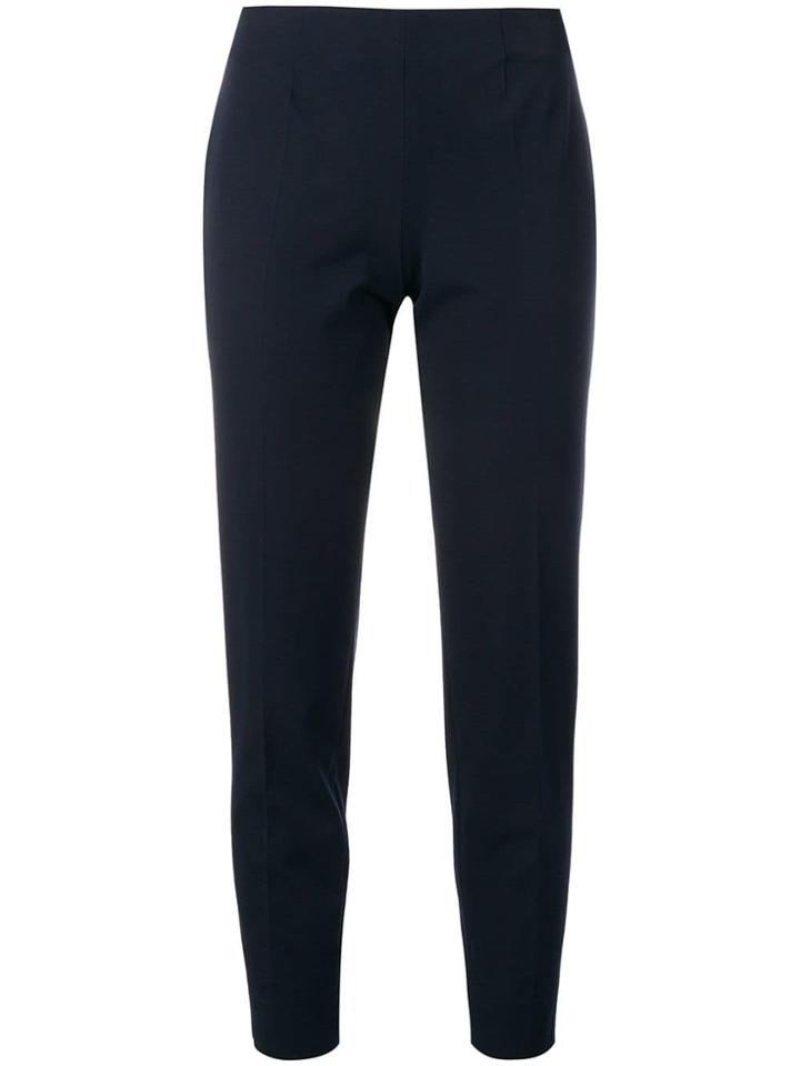 Piazza Sempione Cropped Mid Rise Trousers - Blue