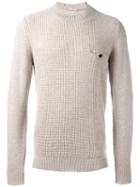 Paolo Pecora Round Neck Jumper, Men's, Size: Small, Nude/neutrals, Virgin Wool/polyamide