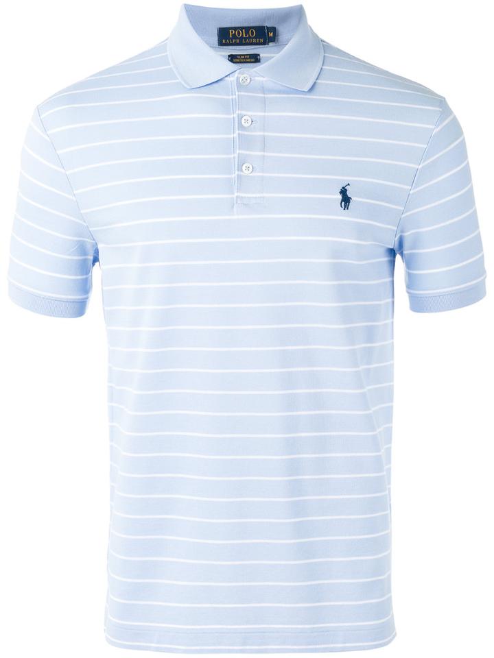 Polo Ralph Lauren Striped Polo Shirt, Men's, Size: Xxl, Blue, Cotton/spandex/elastane