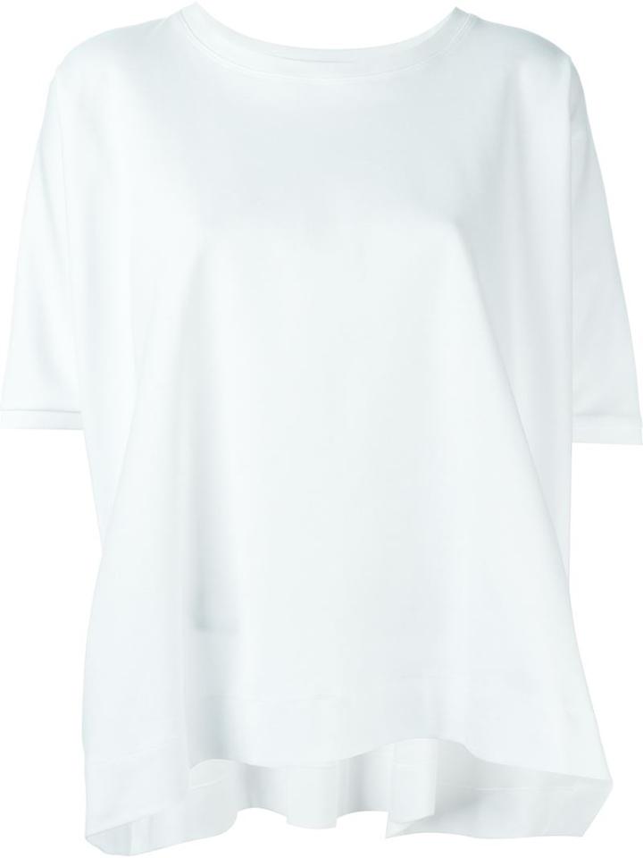 Jil Sander Navy Asymmetric Loose Fit T-shirt