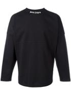 Palm Angels Logo Print Sweatshirt, Men's, Size: Xl, Black, Cotton