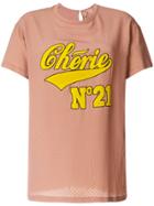 No21 Logo Patch T-shirt - Pink & Purple