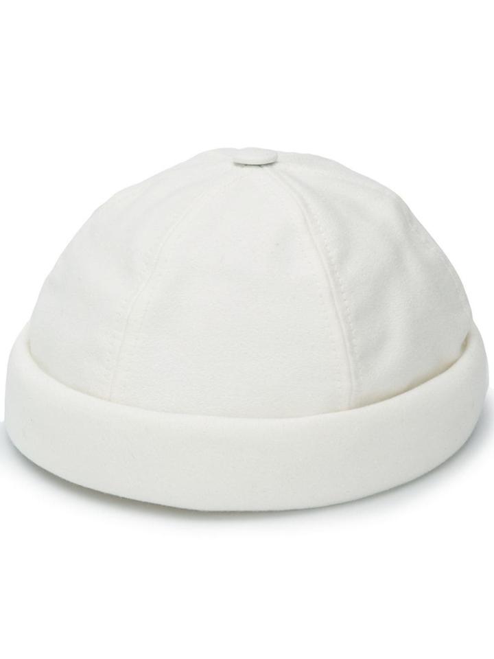 Junya Watanabe Man Rolled-up Hat - White