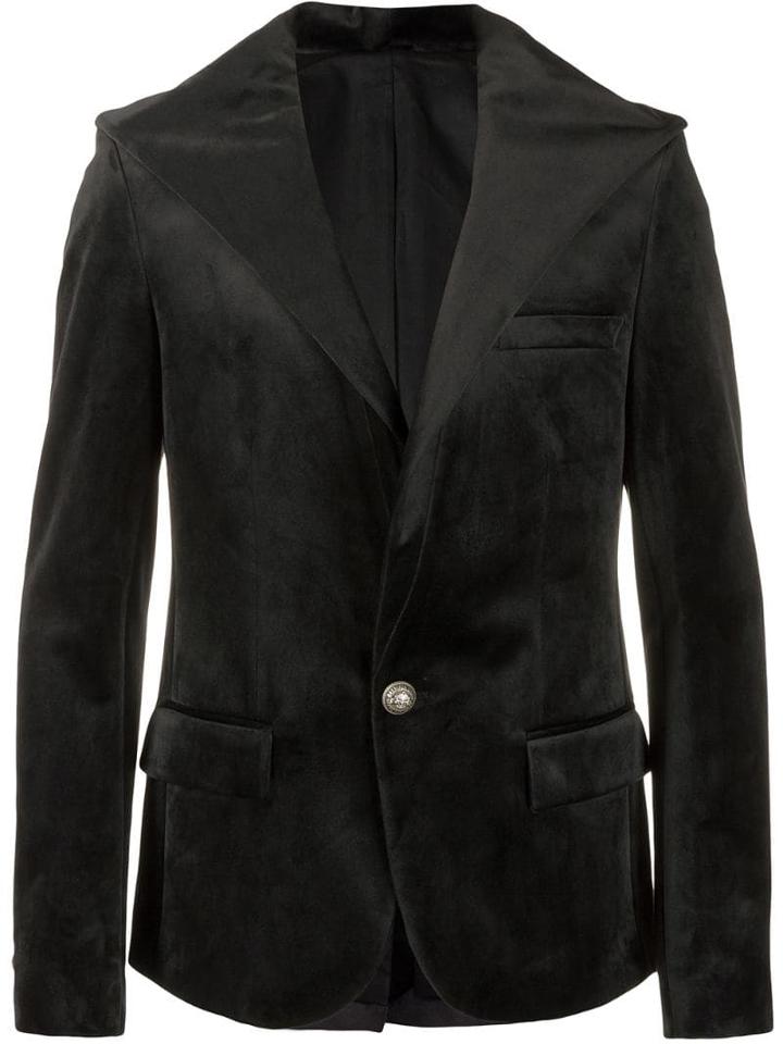 Balmain Hooded Blazer - Black