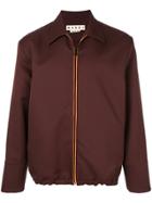 Marni Zipped Shirt Jacket - Brown