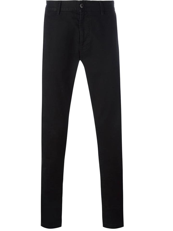 Stone Island Straight-leg Chinos - Black