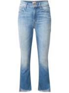 Mother Cropped Jeans, Women's, Size: 24, Blue, Cotton/polyester/spandex/elastane