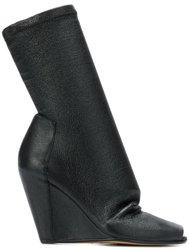 Rick Owens Square Sock Boots - Black