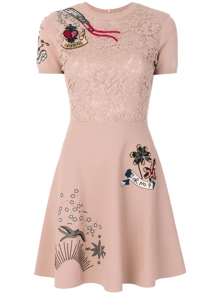 Valentino Tattoo Dress - Nude & Neutrals