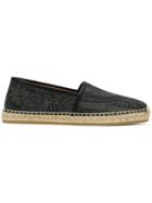 Etro Embroidered Pattern Espadrilles - Grey