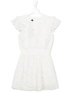 Little Remix Embroidered Dress, Girl's, Size: 14 Yrs, White