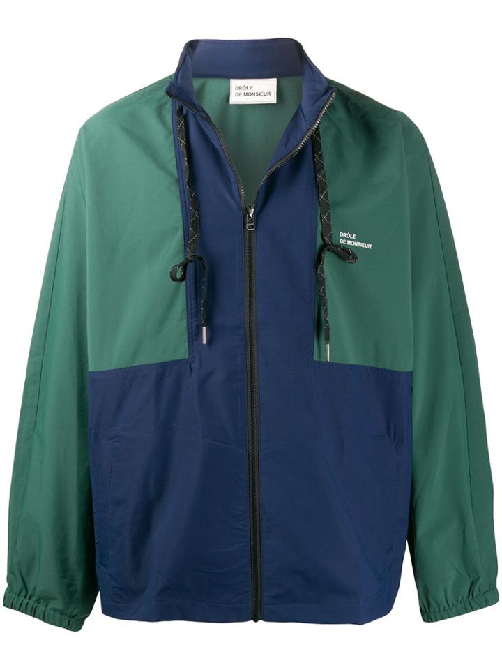 Drôle De Monsieur Logo Print Windbreaker - Green