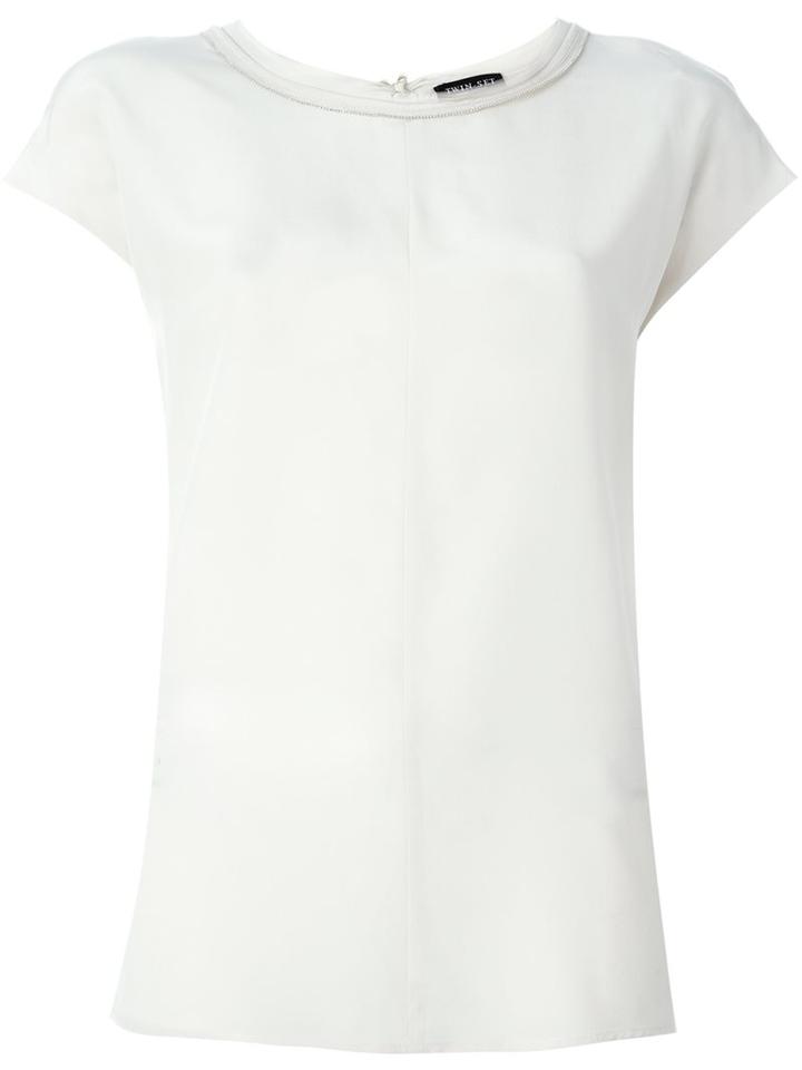 Twin-set Back Tie-string Blouse