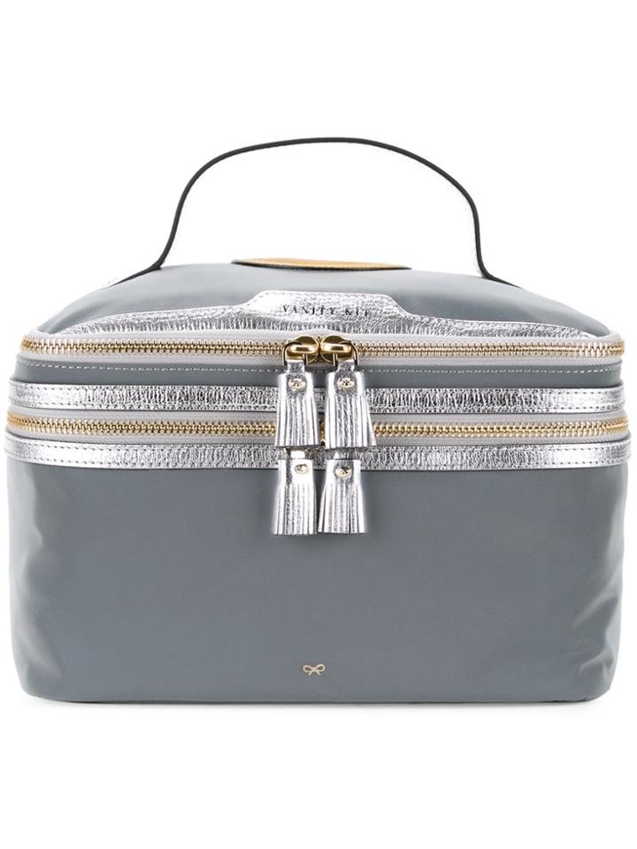 Anya Hindmarch Classic Make-up Bag - Grey