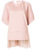 No21 Sheer Panel Blouse - Nude & Neutrals