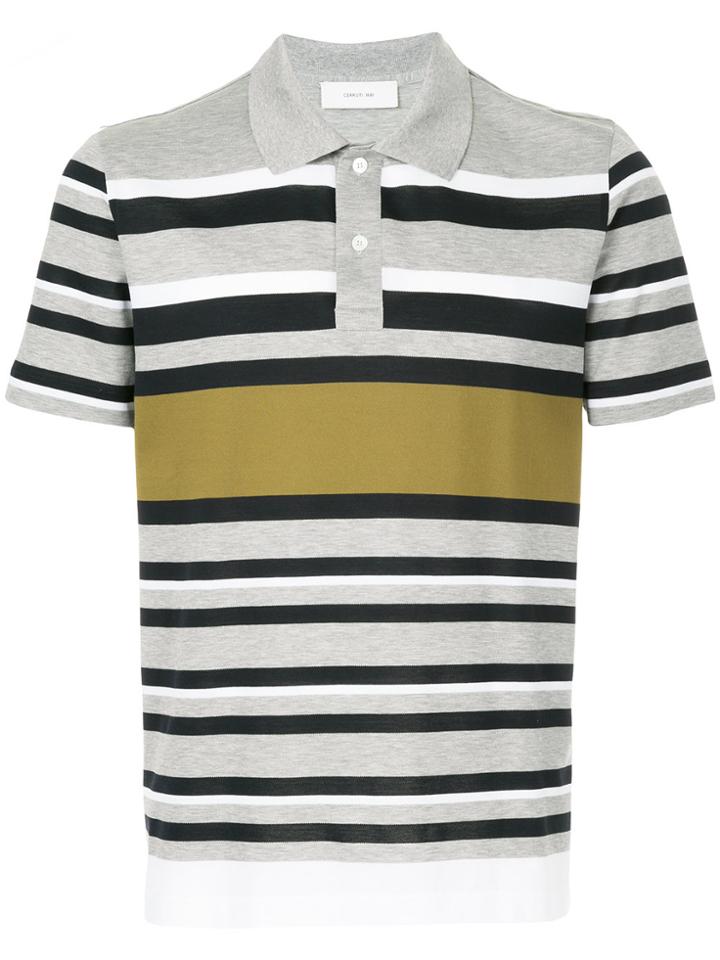 Cerruti 1881 Multi-stripe Polo Shirt - Grey