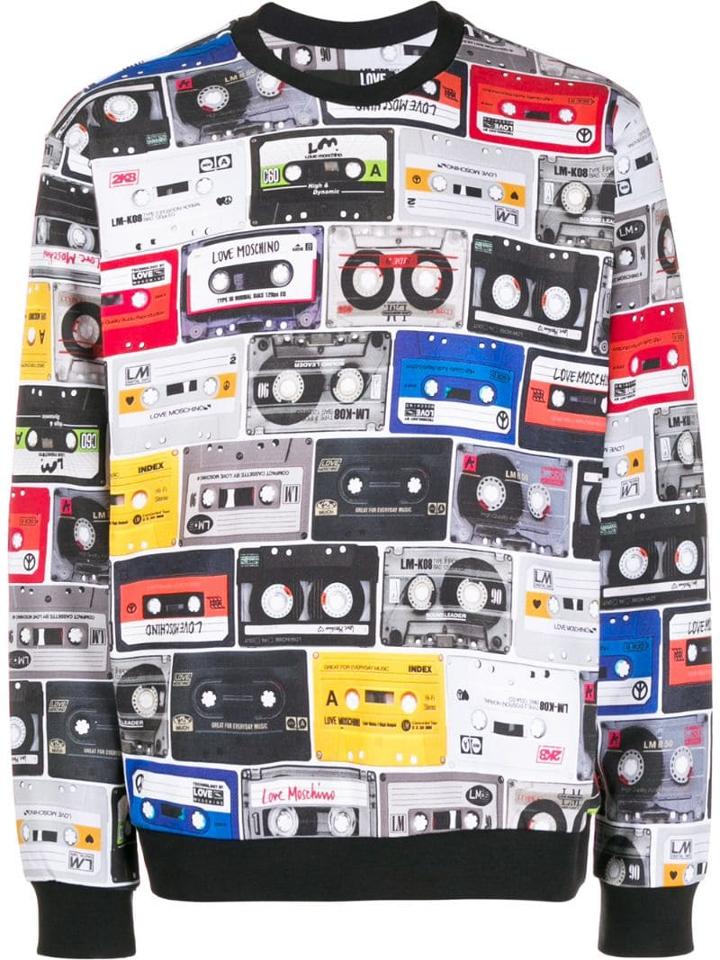 Love Moschino Mixtape Print Sweatshirt - Black