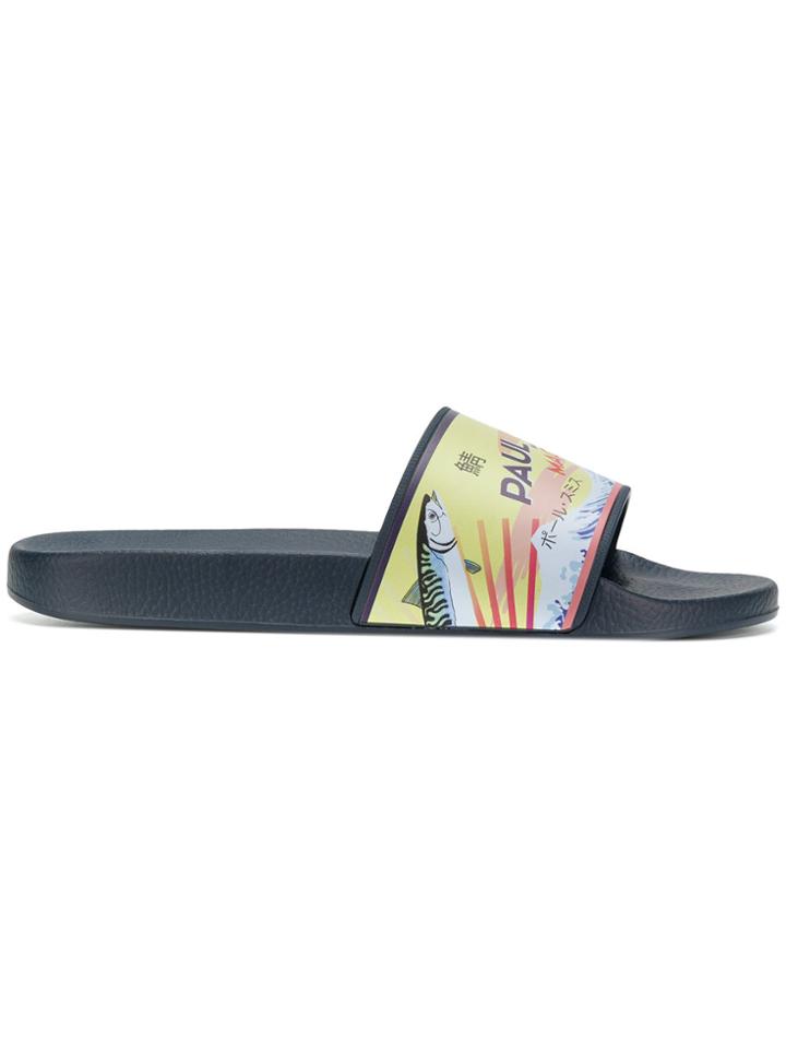 Paul Smith Mackerel Slides - Blue