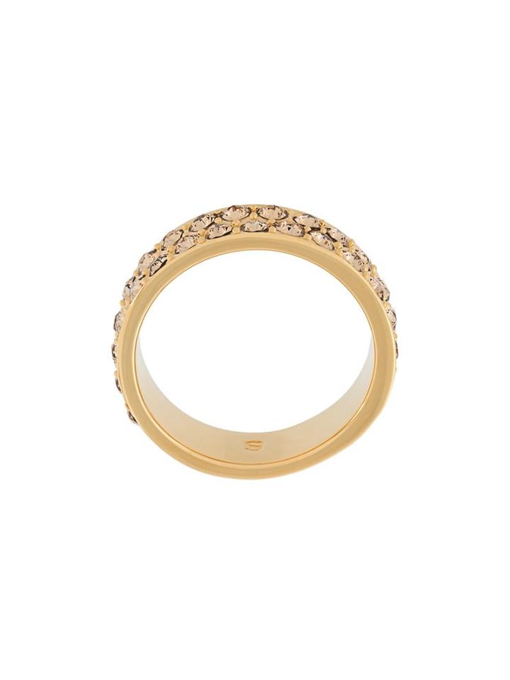 Ca & Lou Crystal Embellished Ring, Women's, Size: Medium, Metallic