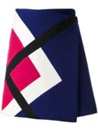 Msgm Envelope Straight Skirt, Women's, Size: 40, Blue, Polyamide/wool