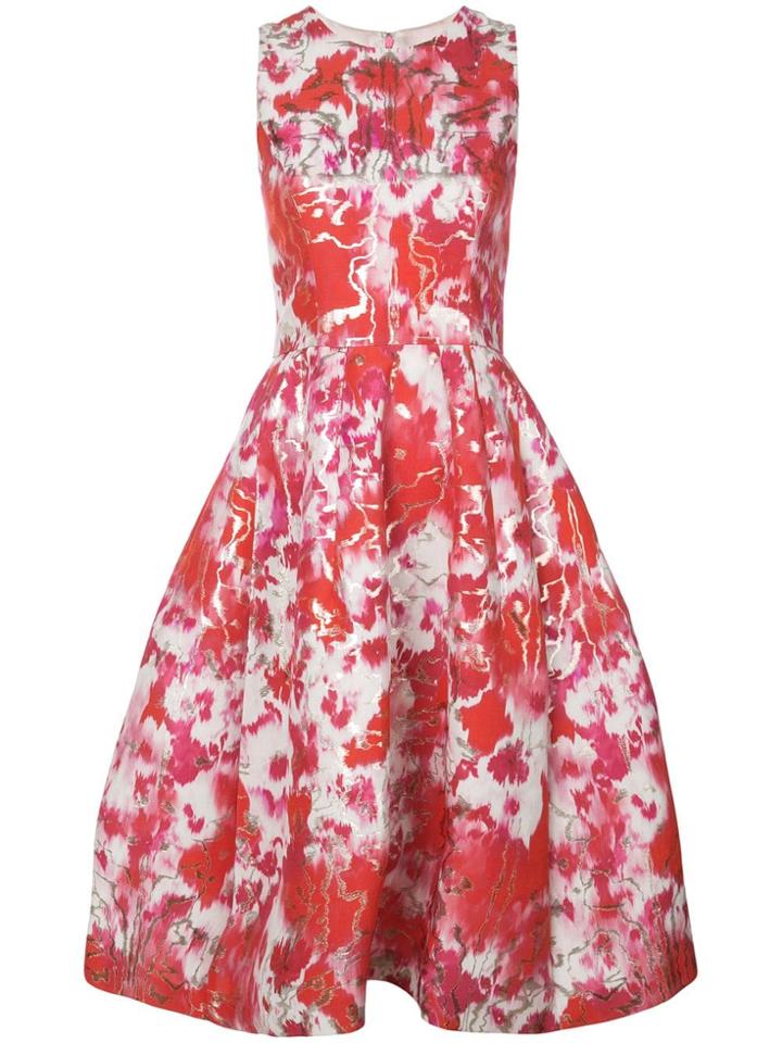 Carolina Herrera Floral Print Dress - White