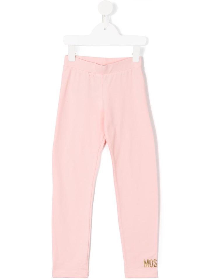 Moschino Kids Logo Print Leggings, Toddler Girl's, Size: 5 Yrs, Pink/purple