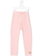 Moschino Kids Logo Print Leggings, Toddler Girl's, Size: 5 Yrs, Pink/purple