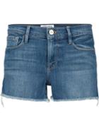 Frame Denim Grand Canyon Denim Shorts, Women's, Size: 28, Blue, Cotton/polyester/spandex/elastane