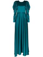 Roksanda Tala Silk Maxi Dress - Blue