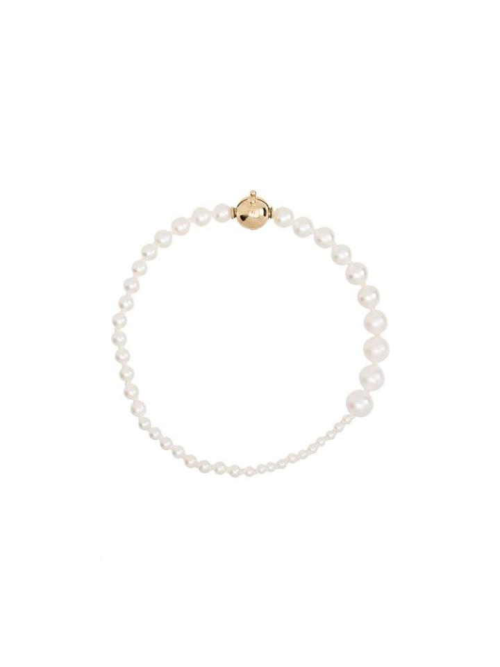 Sophie Bille Brahe 14kt Yellow Gold Pearl Bracelet - White