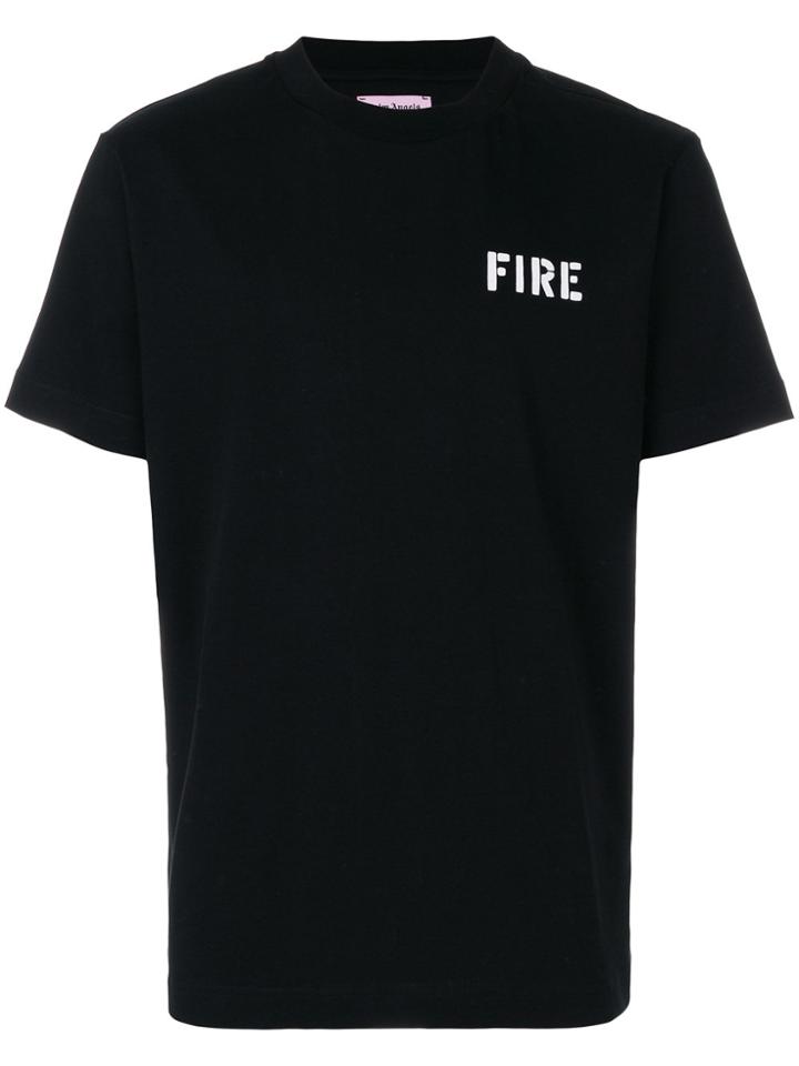 Palm Angels Fire T-shirt - Black