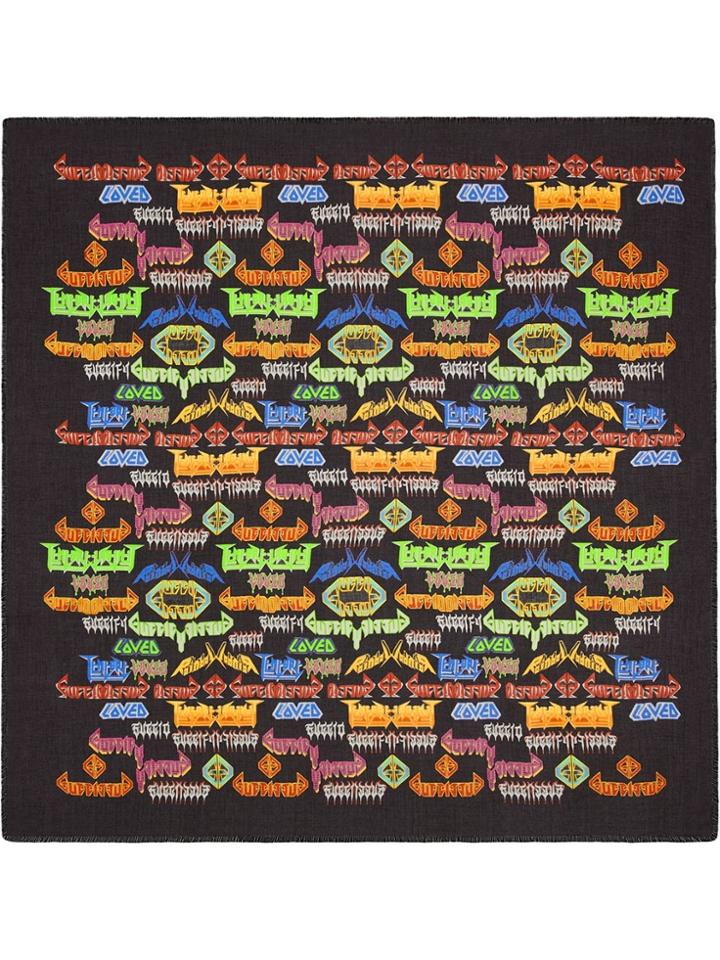 Gucci Metal Mix Print Shawl - Black