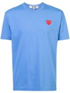 Comme Des Garçons Play - Heart Patch T-shirt - Men - Cotton - S, Blue, Cotton