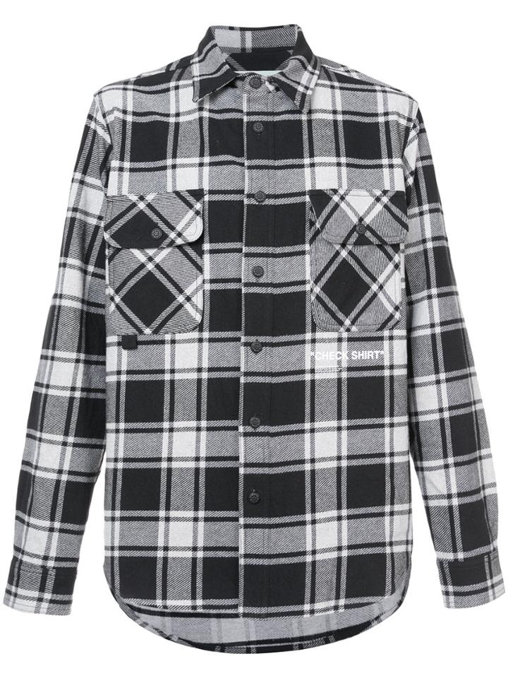 Off-white Flap Pocket Collared Shirt - Black