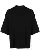 Julius Oversized Ribbed T-shirt - Black