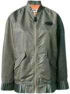 Mm6 Maison Margiela Frill Detail Bomber Jacket - Green