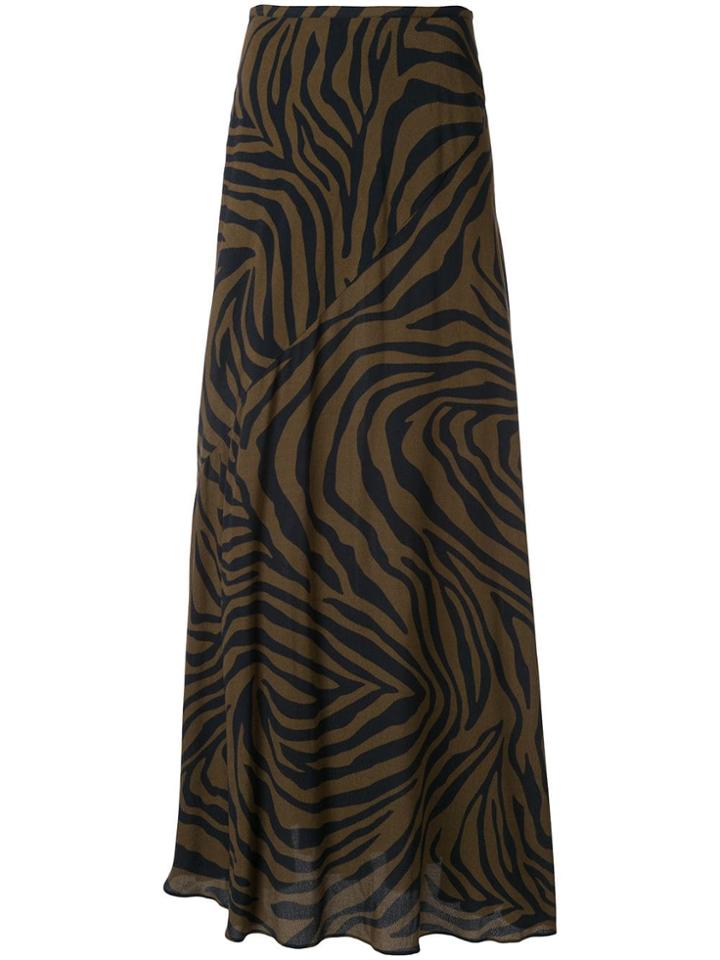 Layeur Zebra Print Skirt - Brown