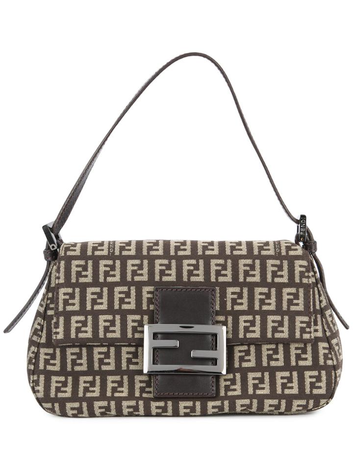 Fendi Vintage Mini Mamma Tube Tote - Brown