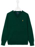 Ralph Lauren Kids V-neck Jumper, Boy's, Size: 6 Yrs, Green
