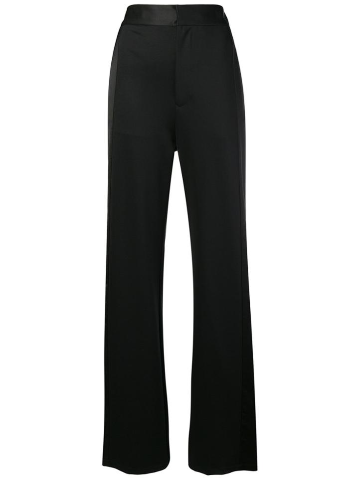 Mm6 Maison Margiela Tuxedo Band Trousers - Black