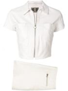 Versace Vintage Top & Skirt Set - White