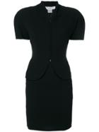 Christian Dior Vintage Short Sleeve Skirt Suit - Black