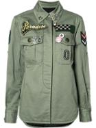 Marc Jacobs Military Patch Shirt, Women's, Size: 4, Green, Cotton