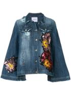 Ainea Sequin Patch Detail Jacket - Blue