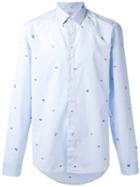 Kenzo - Slim Fit Charm Shirt - Men - Cotton - 42, Blue, Cotton