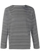 Sophnet. Striped Sweatshirt, Men's, Size: Large, Black, Cotton